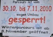 Aufbau Winterparcours 2010/11